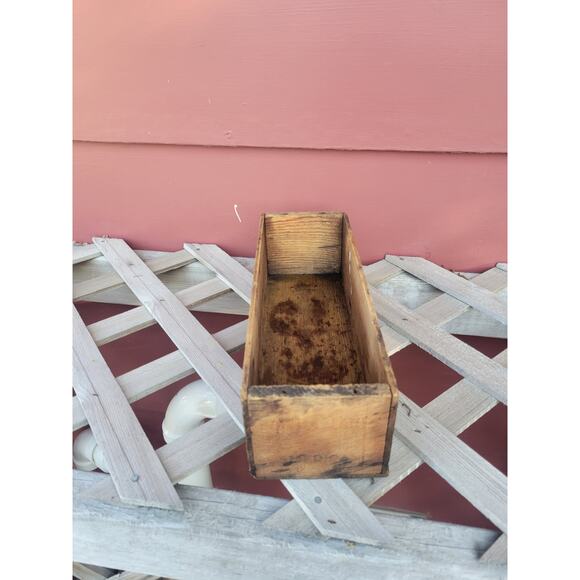 Vintage Land O'Lakes Cheese  Box Wood Crate Container 5 LB Primitive Farmhouse - Picture 2 of 5